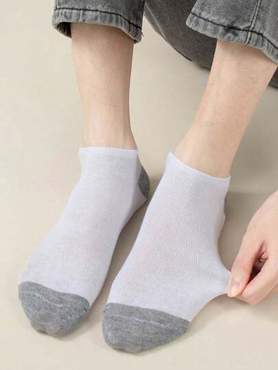 من 2/6/10/16/20/26/30 زوج جوارب قصيرة ملونة للرياضة والترفيه، ماصة للرطوبة، غير مرئية وخفيفة للصيف، للجيم، يناسب الجنسين