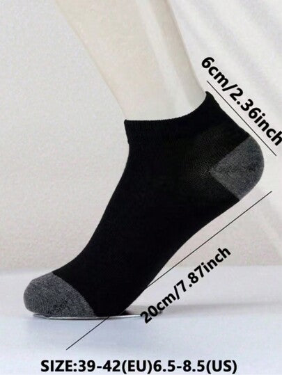 من 2/6/10/16/20/26/30 زوج جوارب قصيرة ملونة للرياضة والترفيه، ماصة للرطوبة، غير مرئية وخفيفة للصيف، للجيم، يناسب الجنسين