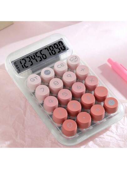 أدوات مكتبية ومدرسية لوحة مفاتيح آلية حاسبة الدوبامين التدريجية، لون عالي الجودة مع قيمة لون عالية مناسبة للطالبات والسيدات في المكاتب