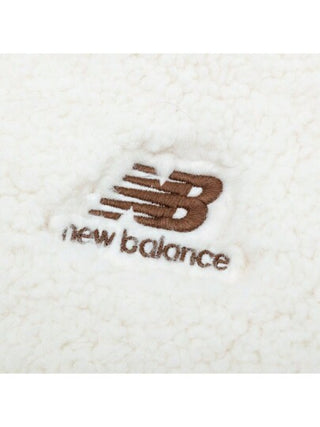 New Balance معطف من الفرو الاصطناعي للنساء، مجموعة 2024، جاكيت بياقة دافئ موضة AWJ33320CIC