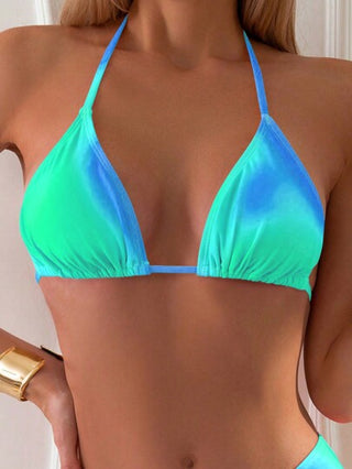 Swim Vcay مجموعة بيكيني جذابة للنساء بربطة عنق تاي داي، مثالية لإجازة على الشاطئ للنساء،