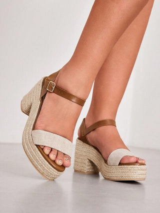 Styleloop أحذية نسائية كعب عالي مزخرف حذاء صنادل موضة منصة للصيف خريجين كعب سهرة عطلة أحذية صيفية تنزيلات إحساس بوهيمي أحذية فينتاج كوتاجكور فرنسي أحذية هالوين