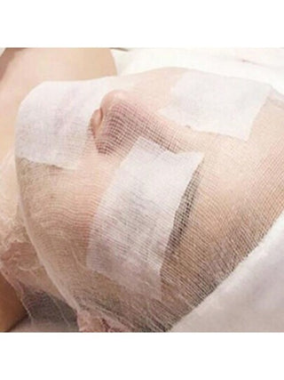 100 قطعة من أفراد غاز الجمال العناية بالبشرة بودرة المرجان الناعمة ورقة قناع تدليك الشعر مساج الشعر