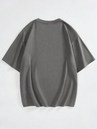 EZwear تي شيرت نسائي صيفي للعودة إلى المدرسة مطبوع عليه حروف ألعاب كرة السلة بأكمام واسعة لتدلي الكتف، متنوع الجنس