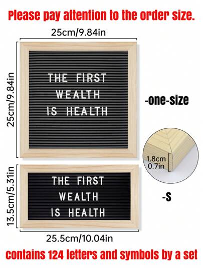 قطعة واحدة من لوح رسائل من اللباد ، لوح رسائل قابل للتغيير 10x10 بوصة مع أحرف بيضاء 300 قطعة - لوحة رسائل من اللباد ، لوح رسائل خشبي بإطار من خشب البلوط لإعلانات الأطفال ، المعالم ، ديكور المكتب والمزيد (وردي فاتح)