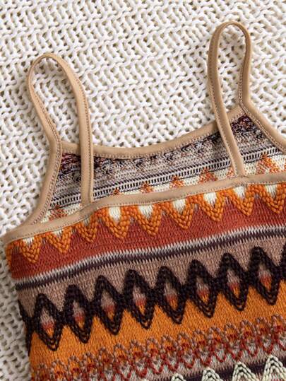 فساتين بيبي فستان صيفي للأطفال الرضع الفتيات جاكار محبوك هندسي رائع الشكل للعطلات