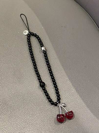 1 قطعة سلسلة هاتف قلاده جميلة مزينة بفراشة وزهرة وفيونكة مناسبة للهواتف و ، هدية عيد الأم و العائلة والأصدقاء وأعياد الميلاد والمناسبات