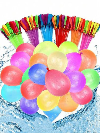 37 قطعة/111 قطعة /عبوة من البالونات المائية عشوائية الألوان، بالونات مائية سريعة الملء للمعارك المائية، التخييم، الشاطئ، ألعاب السباحة