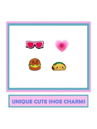 كثير من 50 قطعة من دبابيس زينة الأحذية بأشكال عشوائية لفتحات الأحذية والصنادل، ملحقات زخرفة أحذية PVC للكريسماس والأعياد والهدايا لطلاب المدارس والشباب والرجال والنساء