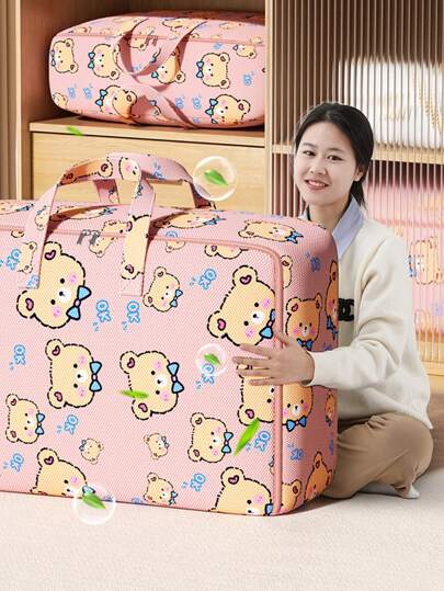 1 حقيبة تخزين متعددة الوظائف ،حقيبة تخزين لحاف ، حقيبة تخزين متنوعة ، حقيبة تخزين ملابس ، حقيبة نقل ، حقيبة سفر محمولة ، مقبض متين ومريح ، قماش محسن وسميك ، سوستة معدنية الاتجاه ، لأحمر الشفاه والفرش ومستحضرات العناية بالبشرة والهاتف المحمول...