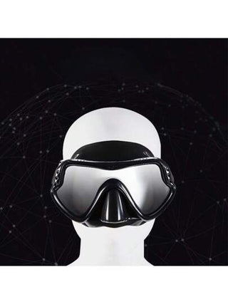 مجموعة تنفس كاملة الجفاف للكبار مع مجال رؤية واسع، اللون الأسود