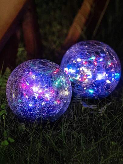 قطعة واحدة من أضواء الحديقة الشمسية، أضواء كرة بلورية مدفونة، أضواء كرة شمسية، إضاءة LED زخرفية لكرة الهوكي الجليدية، أضواء ديكور خارجية للمناظر الطبيعية. مناسبة للأماكن الخارجية مثل الفلل والأفنية والمساحات الخضراء، وتوفر لك أجواء إضاءة فريدة. التصميم ال