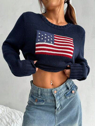 EZwear كنزة صوفية نسائية كاجوال بأكمام طويلة لفصل الخريف والشتاء، نمط جامعي، تريكو مزين بفيونكة تفاصيل عيد الميلاد