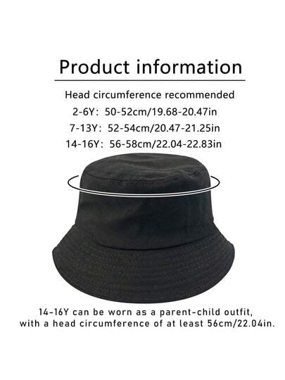 قبعة دلو أطفال ذات لون كتان صلب، قابلة للتنفس، آمنة ولينة على البشرة، مناسبة للحجم قابلة للتعديل، مناسبة لجميع الفصول، قبعة دلو، قطعة واحدة