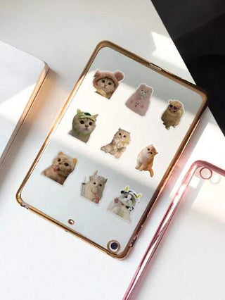 ملصقات القطط المضحكة المقاومة للماء 60 قطعة في العبوة لتزيين زجاجات الماء والمفكرات وأجهزة الكمبيوتر المحمولة والمكاتب والجيتار والخوذات والمزيد. مثالي كهدايا عيد الميلاد ويوم الطفل وعيد الفصح.