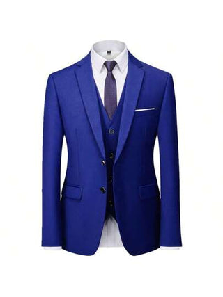 جاكيت رجالية رجالية رفيعة القامة للأعمال العارضة العارضة ثلاث قطع ملابس جاكيت بنطلون بست رجالي لحفلات الزفاف العريس بليزر معاطف سروال بستون