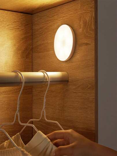 1 قطعة/3 قطع/6 قطع ضوء ليلي بحساس حركة، 8 مصابيح LED سرير جانبي، مصباح ليلي صغير قابل للشحن USB، ضوء درج، هدية إبداعية، مصباح رف كتب غرفة طالب (250 مللي أمبير)