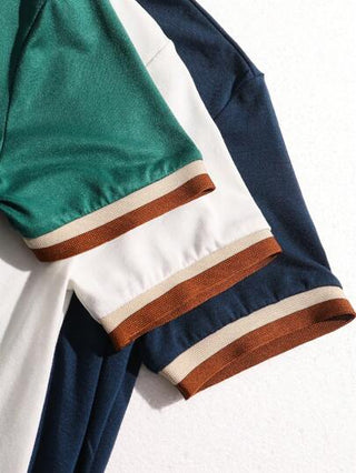 SHEIN 3 قطع للأولاد مقاسات المراهقين - قمصان تي شيرت برقبة دائرية عادية وأكمام قصيرة ونمط مطبوع عليها