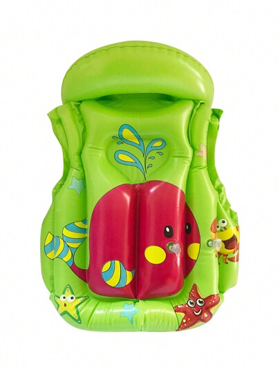 سترة سباحة رائعة ب حجم صغير: 43 * 43 سم وحجم متوسط: 48 * 46 سم وحجم كبير: 55 * 53 سم 3 ألوان زرقاء وبرتقالية وزهرية سترات سباحة رائعة ذات طابع كرتوني للمساعدة على الطفو المحمولة قابلة للنفخ للسباحة والغطس وركوب القوارب وغيرها من الأنشطة المائية ذات التأثي