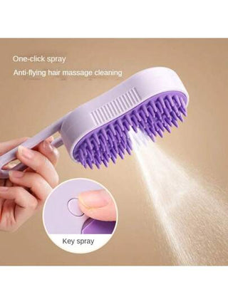 فرشاة القط البخارية 3 في 1 كهربائية مكافحة الرش للقطط مع رشاش البخار لتدليك حلاقة الحيوانات الأليفة وإزالة الشعر الجديدة