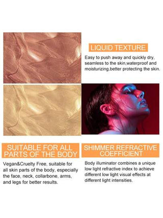 لوشن بجسم مدرّج ونفط الجسم للنساء، حزب الشاطئ، كرنفال، السفر قطعتان