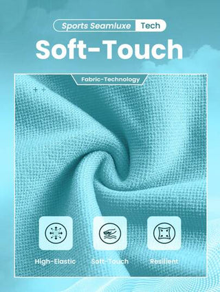 SHEIN Core Rhythm مجموعة رياضية للنساء، من بنطال وأعلى بأكمام راجلان متلاصقة وذات قطعة واحدة