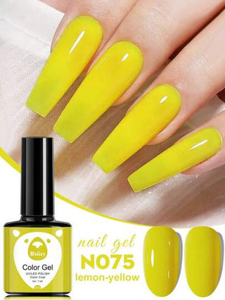 XEIJAYI مجموعة صبغ أظافر جل 7.3 مل على شكل مثلجات ملونة 6 قطع XEIJAYI UV LED Soak Off Gel Polish : تميز باستخدام ألوان صبغ أظافر جل من موس لتجميل الأظافر في ديي المنزل والصالون