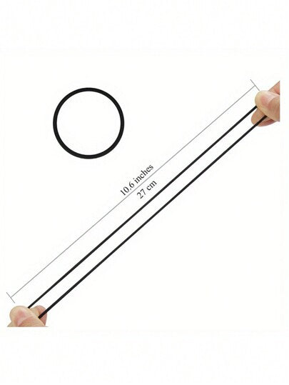 20-100 قطعة اربطة شعر مطاطية سوداء عالية المرونة للفتيات، شرائط لربط الشعر، حامل ذيل الحصان، سكرونشيز، اكسسوارات شعر للفتيات بدون انزلاق