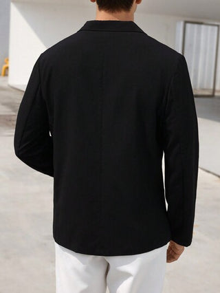 Manfinity Bizformal جاكيت بدلة رجالية عصرية بلون سادة