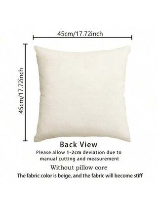 مجموعة أغطية وسائد بتصميم بوهو هندسي رائع 4 قطع، 18x18 بوصة - تصميم حديث مجرد موجات هندسية، مزيج الكتان، سحاب إغلاق - مثالي للأريكة والفناء وديكور المزرعة