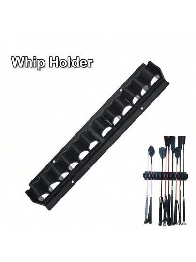 رف تخزين المساعدات و السوط لتجهيزات الفروسية للبالغين، حامل سوط قطعة واحدة