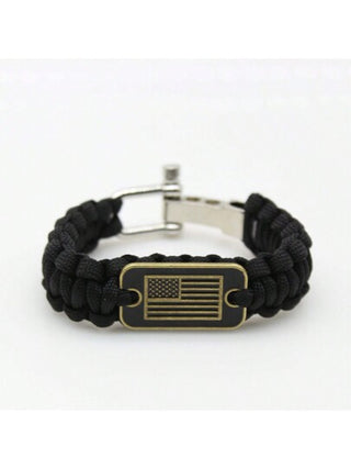 1 سوار باراكورد من النجاة بتصميم الكمفلاج ومزين بعلم الولايات المتحدة الأمريكية - هدية مثالية لعيد الأب للرجال، محبي الأنشطة الخارجية والعسكريين