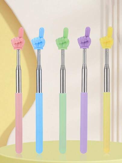 مؤشر التدريس المحمول بالفولاذ المقاوم للصدأ عشوائي اللون، مساعد تدريس