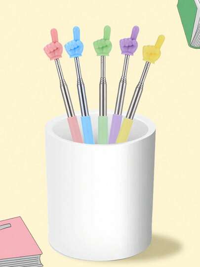 مؤشر التدريس المحمول بالفولاذ المقاوم للصدأ عشوائي اللون، مساعد تدريس