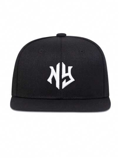 قبعة غنية بالطرز يو إن واي طراز الهيب هوب، قبعة بيسبول حرف نيويورك، قبعة رياضية للحماية من الشمس لاستخدام خارجي وكاجوال، مناسبة للأولاد والبنات في الربيع والخريف والسفر