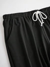 SHEIN طقم مكون من قطعتين بلون سادة وكتف مائل يومي بمقاس كبير للنساء
