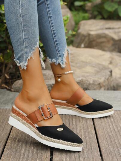 أحذية أوكسفورد حريمي أحذية نسائية بكعب وتطريز، شقوق للسهولة في الارتداء(تصغير المقاس بمقاس واحد)، أحذية بحبال/قش مضفرة ذات قاع سميك ، أحذية عريضة بفتحة للأصابع، أكسفورد بمنصة ضخمة من جلد الغزال بألوان داكنة بمقاسات كبيرة