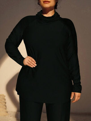 SHEIN Swim Mulvari ملابس علوية سادة بسيط أساسي للنساء ذوات الحجم الكبير للارتداء اليومي في الصيف