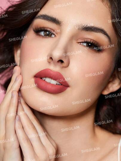 SHEGLAM أحمر شفاه سائل مطفي اللمعان-أحمر شفاه Damsel طويل الأمد عالي الصبغة مغذي بزيت عباد الشمس يقلل من الخطوط الدقيقة على الشفاه العناية بالشفاه مكياج الشفاه أحمر شفاه سائل لحفلات عيد الميلاد في عيد الأب التخرج عيد الميلاد العطلة الربيع الصيف Y2K...