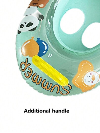 قطعة واحدة حلقة سباحة قابلة للنفخ على شكل قارب كرتوني