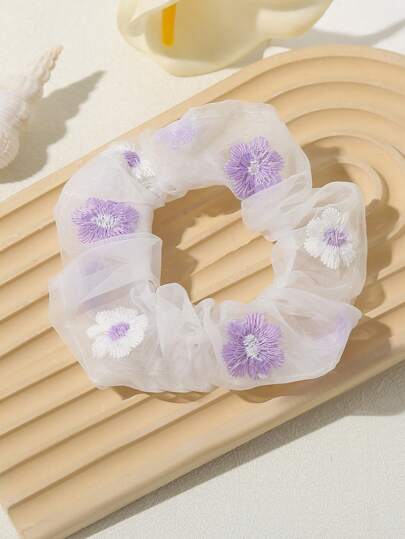 6 قطع مجموعة ربطات شعر بمظهر لطيف وحلو باللون البنفسجي للبنات، مناسبة للاستخدام اليومي والعطلات واللعب