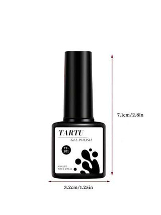 TARTU طلاء أظافر جل شفاف ثلجي بسعة 8 ملي ليد / يو في الإزالة بالمذيب، لفن الأظافر، طويل الأمد وسريع الجفاف، لمنزل صالون مانيكير هدية للنساء مناسب للدي اي واي والراينستون