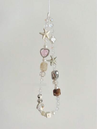 غطاء هاتف محمول بعقدة بيضاء بسيطة ، قلادة، قصيرة وملائمة، مناسبة لجميع الهواتف المحمولة والكاميرات، مع سلسلة وحبل، للإمساك والارتداء حول المعصم، مضاد للفقدان، مقاوم للصدمات، هدايا للنساء، الأمهات، العائلة، الأصدقاء، أعياد الميلاد، المناسبات