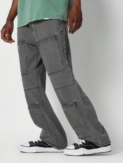 SUMWON بنطلون عامل بقصة فضفاضة