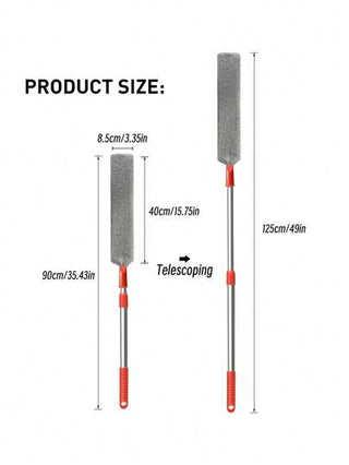 مسحة تنظيف قابلة للتمديد بعصا طويلة لتنظيف قاع السرير، وفجوة الصوفا ولاستخدام في المنزل