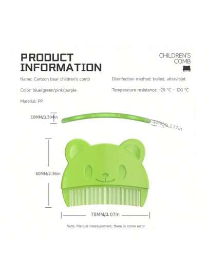 قطعتان/قطعة واحدة مشط للطفل: إزالة الطفح ، شعر الجنين ، قشرة الرأس والمزيد - نظيف وراحة لمولودك الجديد!