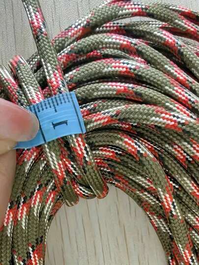 حبل البراشوت غير القابل للكسر ذو الجودة العالية 100قدم/31م ذو نواة مكونة من 7خيوط ، معدات التخييم الخارجية حبل الخيمة - حبل البقاء المتين للتخييم والنزهات وسلاسل الحيوانات الأليفة وغير ذلك - متوفر بأطوال 3م، 8م، 16م أو 31م للمشاريع الفنية