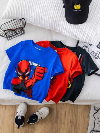 3قطع/عبوة اشتر 1 وأحصل على 2, مجموعة تيشيرتات شبابية رياضية كاجوال إطلالة شيك بطباعات, جميلة, مضحكة, رقيقة, مناسبة للارتداء اليومي، المدرسة، السفر، الرياضة، الربيع/الصيف