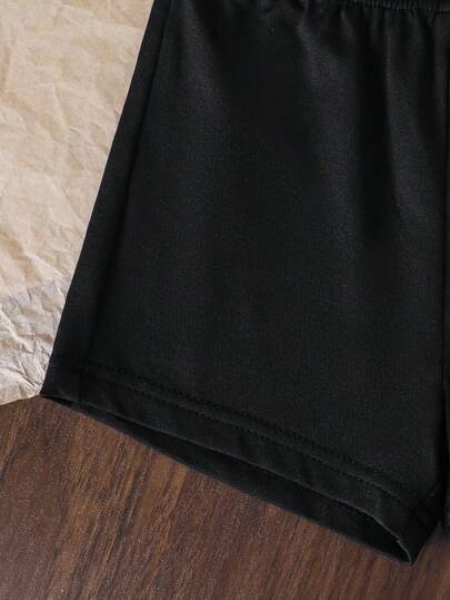 مجموعة صيفية لطفل الولد العارضة بقبة دائرية وأكمام قصيرة