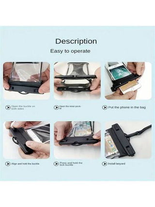 حقيبة مقاومة للماء للهاتف المحمول 1 قطعة / 4 قطع، شاشة تعمل باللمس، مناسبة للغوص والسباحة في الهواء الطلق